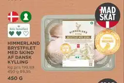 MENY HIMMERLAND BRYSTFILET MED SKIND AF DANSK KYLLING, DKK 89.95 tilbud