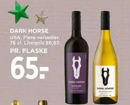 MENY DARK HORSE, DKK 65 tilbud