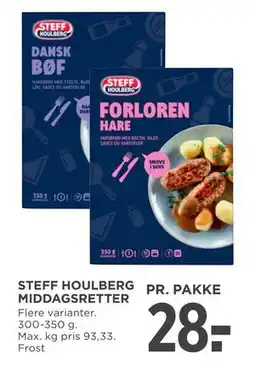 MENY STEFF HOULBERG MIDDAGSRETTER, DKK 28 tilbud