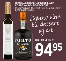 MENY NITTNAUS BEERENAUSLESE ELLER PORTO VALDOURO LBV PORT, DKK 94.95 tilbud