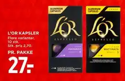 MENY L’OR KAPSLER, DKK 27 tilbud
