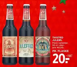 MENY THISTED JULEØL, DKK 20 tilbud
