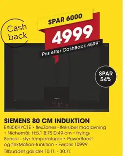 Punkt1 Siemens induktion tilbud