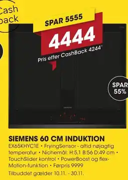 Punkt1 Siemens induktion tilbud