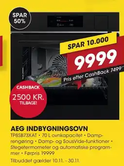 Punkt1 Aeg indbygningsovn tilbud