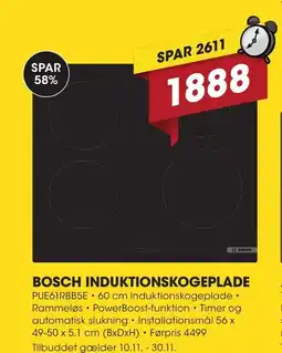 Punkt1 Bosch induktionskogeplade tilbud