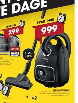 Punkt1 Bosch støvsuger tilbud