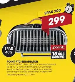Punkt1 Point ptc-elradiator tilbud
