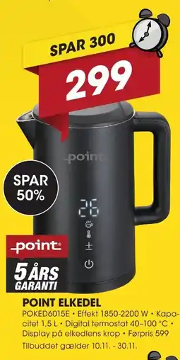 Punkt1 Point elkedel tilbud