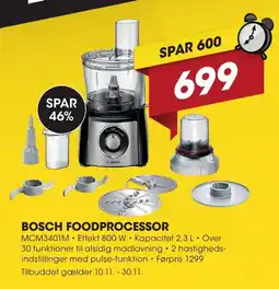 Punkt1 Bosch foodprocessor tilbud