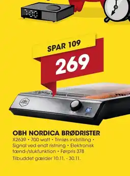 Punkt1 Obh nordica brødrister tilbud