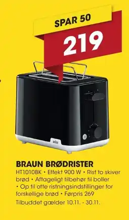 Punkt1 Braun brødrister tilbud