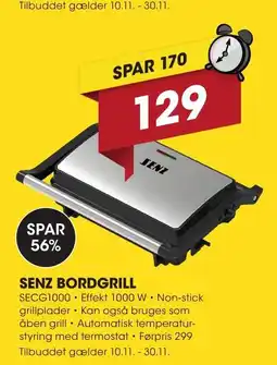 Punkt1 Senz bordgrill tilbud