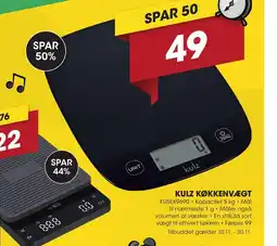 Punkt1 Kulz køkkenvægt tilbud