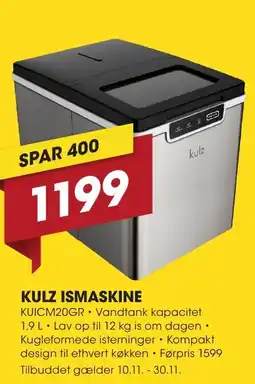 Punkt1 Kulz ismaskine tilbud
