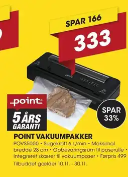 Punkt1 Point vakuumpakker tilbud