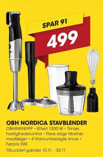 Punkt1 Obh nordica stavblender tilbud