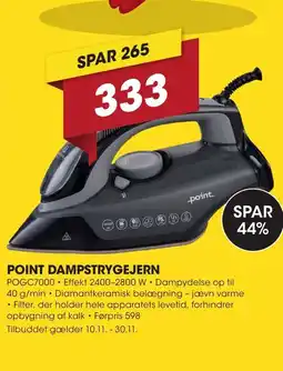 Punkt1 Point dampstrygejern tilbud