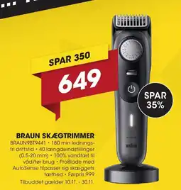 Punkt1 Braun skægtrimmer tilbud
