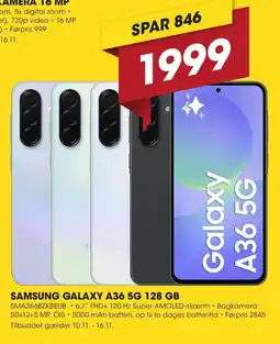 Punkt1 Samsung galaxy a36 5g 128 gb tilbud