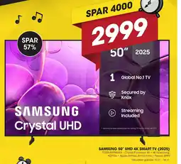 Punkt1 Samsung 50" uhd 4k smart tv (2025) tilbud