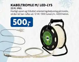 Davidsen Kabeltromle m/led-lys tilbud