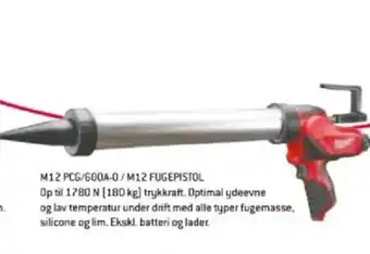 M12 pcg/600a-0/m12 fugepistol