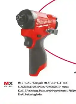 Davidsen M12 fid2-0/kompakt m12 fuel 1/4" hex tilbud