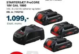 Davidsen Startersæt procore 18v gal 1880 tilbud