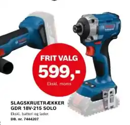 Davidsen Slagskruetrækker gdr 18v-215 solo tilbud