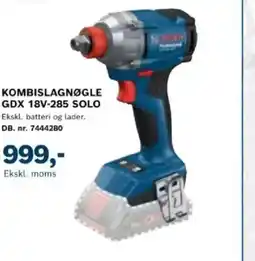Davidsen Kombislagnøgle gdx 18v-285 solo tilbud