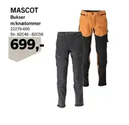 Davidsen Mascot bukser m/knælommer tilbud