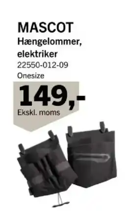 Davidsen Mascot hængelommer, elektriker tilbud