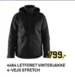 Davidsen 4484 letforet vinterjakke 4-vejs stretch tilbud