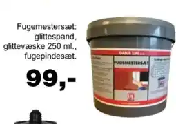 Davidsen Fugemestersæt: glittespand, glittevæske fugepindesæt. tilbud