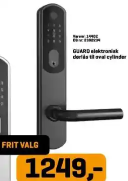 Davidsen Guard elektronisk derlås til oval cylinder tilbud
