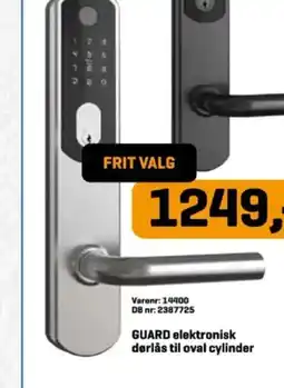 Davidsen Guard elektronisk dørlås til oval cylinder tilbud