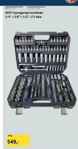 Davidsen BATO Topnøglesæt kombisæt tilbud
