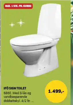 XL-BYG Ifö sign toilet tilbud