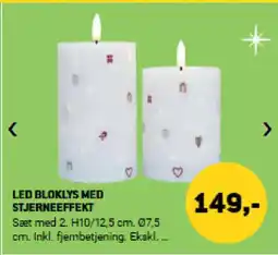 XL-BYG Led bloklys med stjerneeffekt tilbud