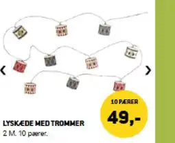 XL-BYG Lyskæde med trommer tilbud