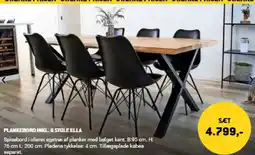 XL-BYG Plankebord inkl. 6 stole ella tilbud