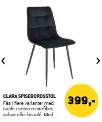 XL-BYG Clara spisebordsstol tilbud