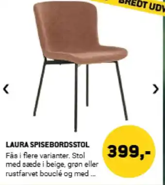 XL-BYG Laura spisebordsstol tilbud