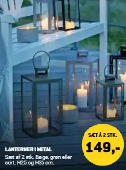 XL-BYG Lanterner i metal tilbud