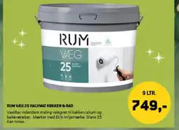 XL-BYG Rum væg 25 halvmat køkken & bad tilbud