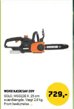 XL-BYG Worx kedesav 20v tilbud