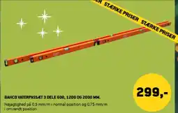 XL-BYG Bahco vaterpassæt 3 dele 600, 1200 og 2000 mm. tilbud