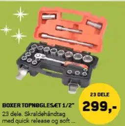 XL-BYG Boxer topnøglesæt 1/2" tilbud