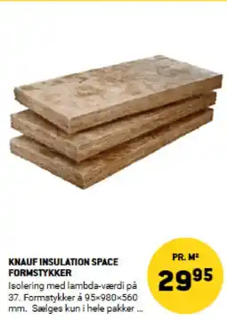 XL-BYG Knauf insulation space formstykker tilbud